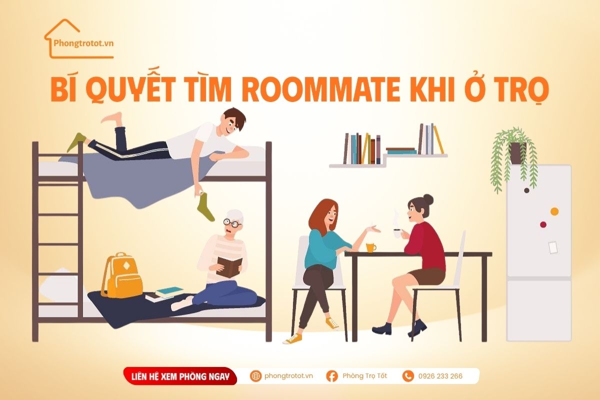 Bí quyết tìm roommate khi ở trọ và gợi ý nội quy khi ở ghép
