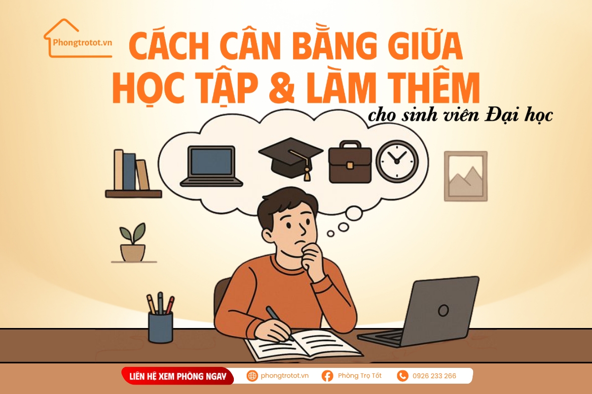 Cách cân bằng giữa học tập và làm thêm cho sinh viên Đại học