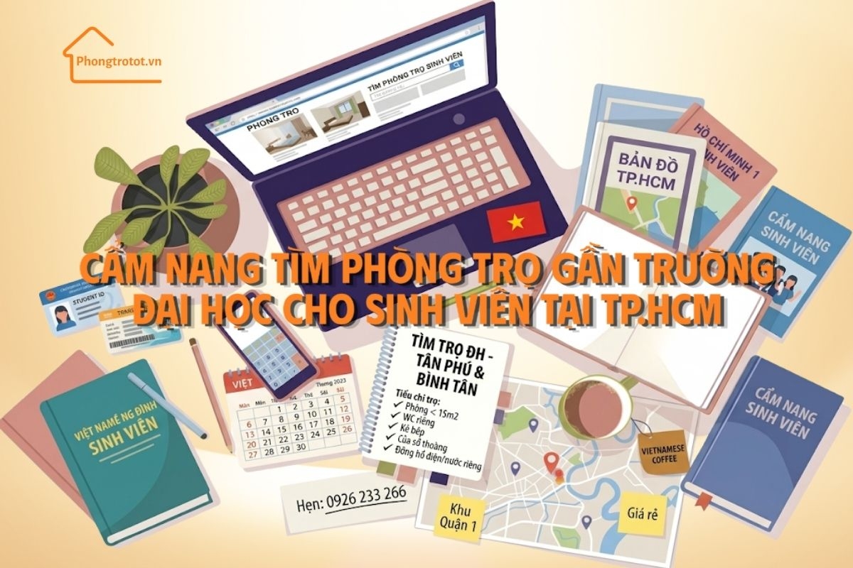 Cẩm nang tìm phòng trọ gần trường Đại Học cho sinh viên tại TP.HCM