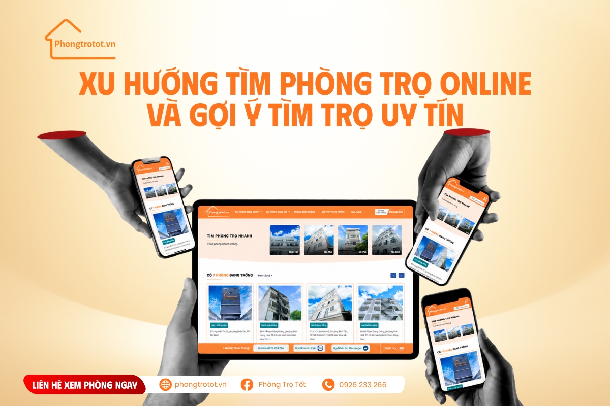 Xu hướng tìm phòng trọ online và gợi ý tìm trọ uy tín